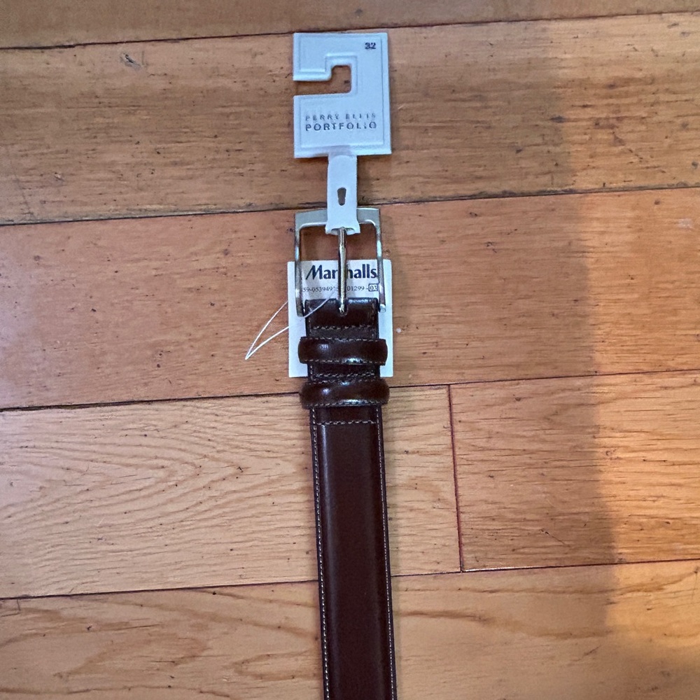 Perry Ellis Brown Belt Size 32